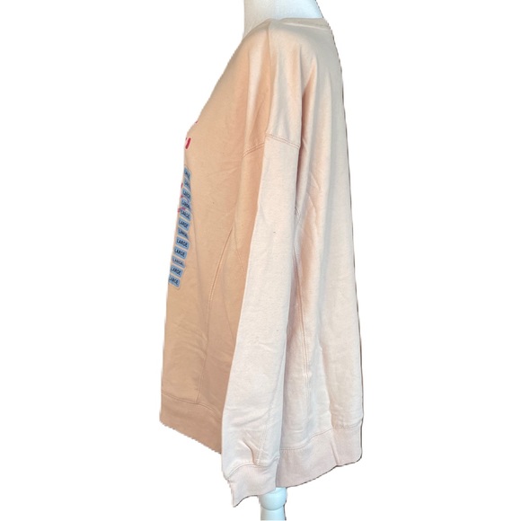 Wildfox Women’s Pink Cocktails Terry Pullover Crewneck Sweatshirt NWOT Large - Picture 2 of 11